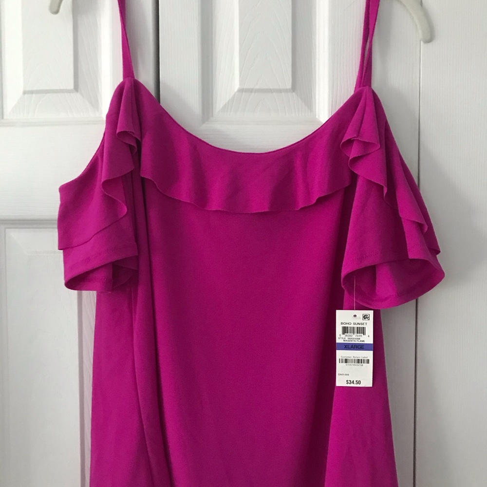Bar 111 ruffled off shoulder top XL